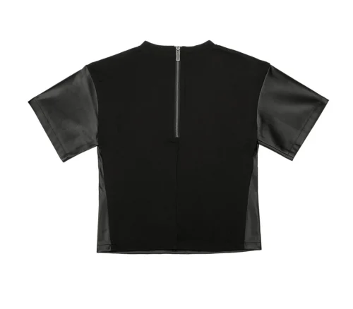 TOP EFFETTO PELLE 7603 -Semplice Chic Moda CLC760300 02