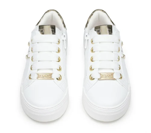 Cult SNEAKER KRUG BIANCA/ORO -Semplice Chic Moda CLJT162T105 04