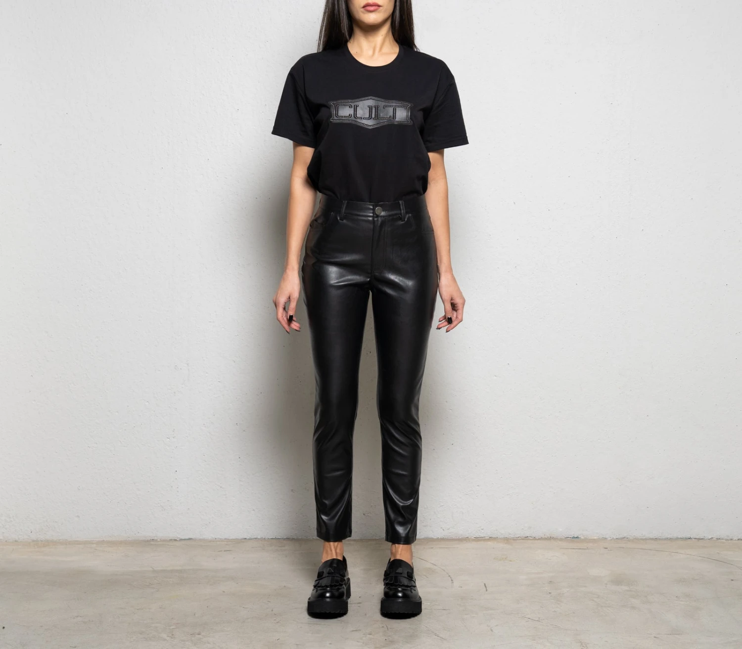 PANTALONI EFFETTO PELLE 5005 2 PANTALONI EFFETTO PELLE 5005 - immagine 2